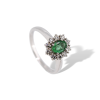 Ringe Mirco Visconti Dame in Weißgold Smeraldo 0.36 Ct IE82/B10S - IE82/B10S